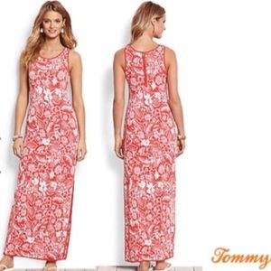 Tommy Bahama Maxi Dress - Red and White knit   EUC